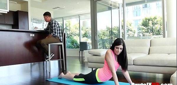  Yoga Stepsister Forced By Annoyed Brother